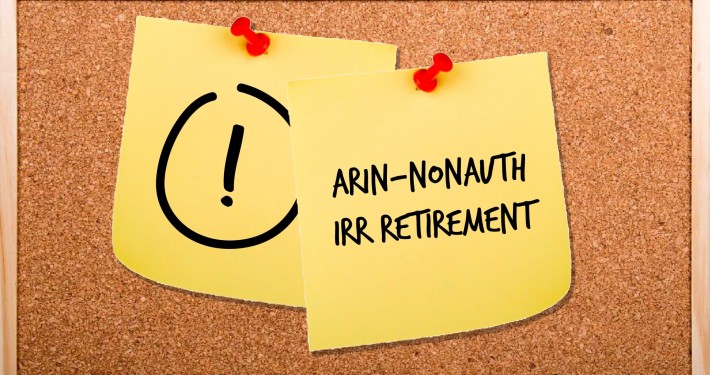 ARIN IPv4 NONAUTH IRR Retirement