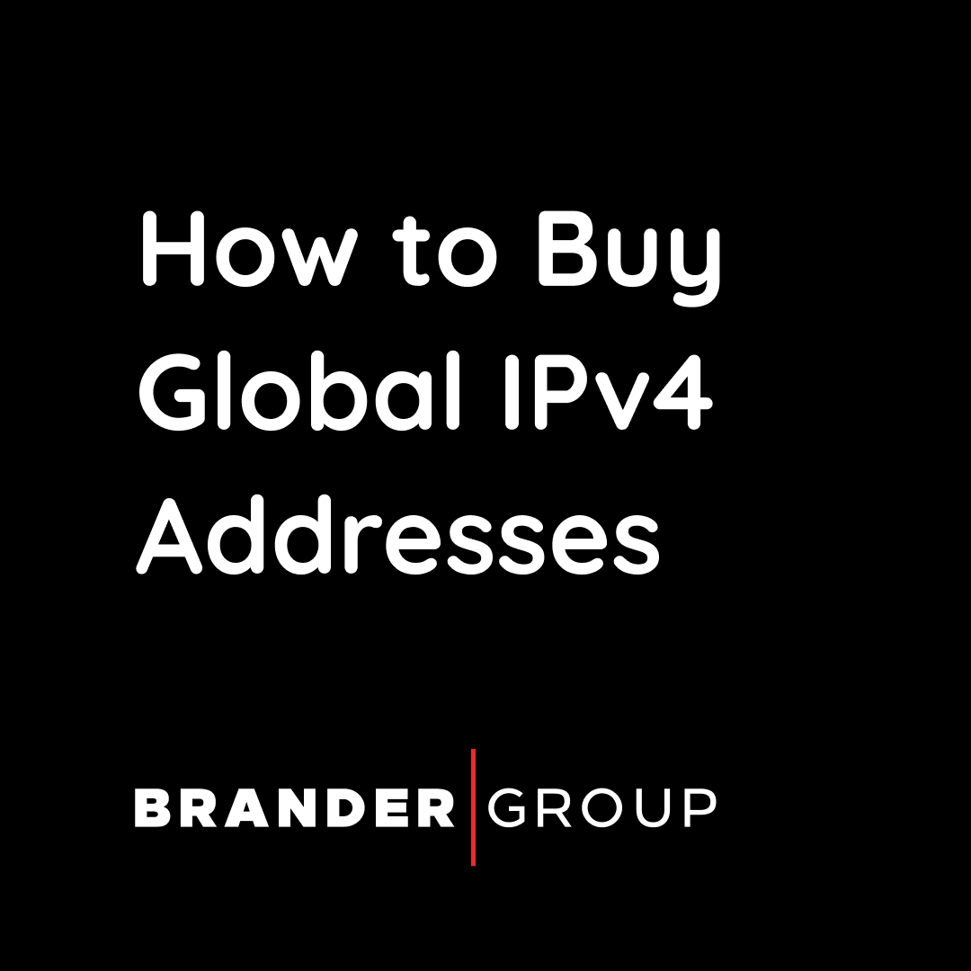 How to Buy Global IPv4 Addresses