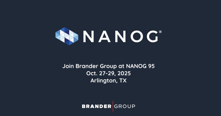 Join Brander Group at Brander Group at NANOG 95 Arlington | Oct 27–29, 2025