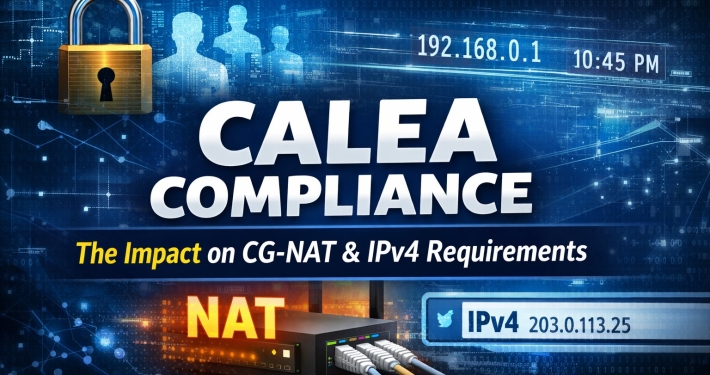How CALEA Compliance Impacts CG-NAT & IPv4 Addressing